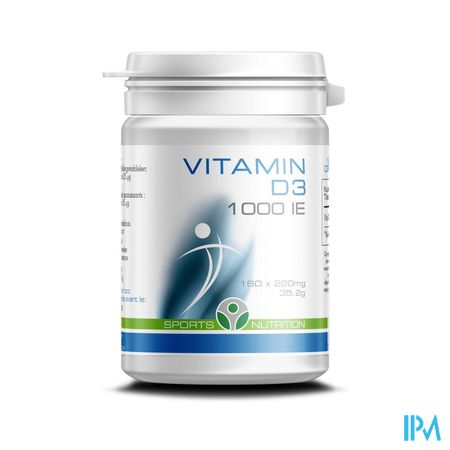 Soria Sport Nutrition Vitamin D3 1000ie Parels 160