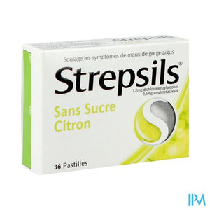 Strepsils Suikervrij Citroen Past 36