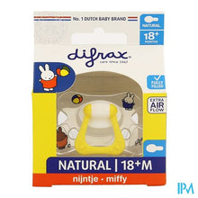 Afbeelding in Gallery-weergave laden, Difrax Fopspeen Natural 18m+ Nijntje
