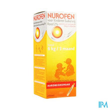 Load image into Gallery viewer, Nurofen Kind Suikervrij Aardbei 2 % 200ml
