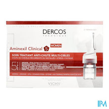 Charger l'image dans la galerie, Vichy Dercos Aminexil Clinical 5 Women Amp 21x6ml

