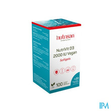 Afbeelding in Gallery-weergave laden, Nutrivit D3 2000 Iu Vegan Softgels 100+20 Gratis
