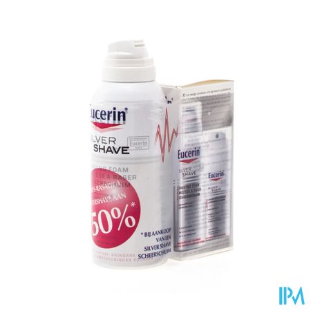 Eucerin Silver Shave Scheerschuim+aftershave -50%