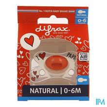 Afbeelding in Gallery-weergave laden, Difrax Fopspeen Natural 0-6m I Love
