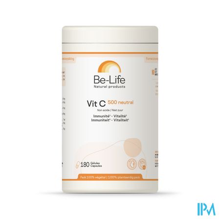Vit C 500 Neutral Be Life Caps180 Nf Verv. 4509352