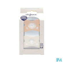 Load image into Gallery viewer, Difrax Fopspeen Natural 0-6m 2pack Assorti
