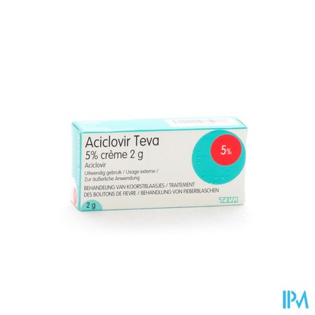 Aciclovir Teva 5 % Creme 2g