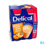 Delical Hp Hc Beverage Conc. Pêche Abricot. 4x200ml