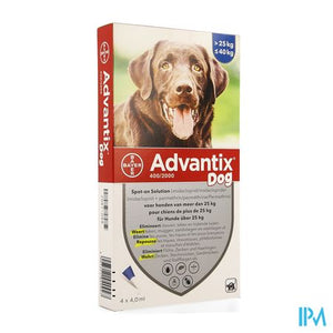 Advantix 400/2000 Honden 25<40kg Fl 4x4,0ml