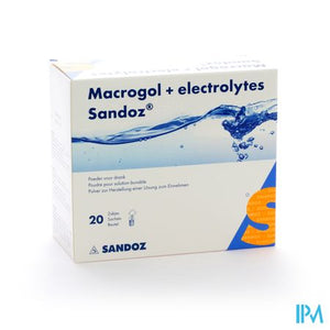 Macrogol + Elektr Sandoz Pdr Ciroensmaak 20x13,7g