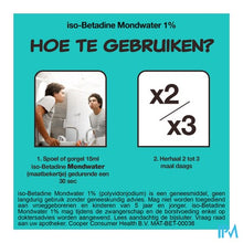 Afbeelding in Gallery-weergave laden, Iso Betadine 1% Nf Mondwater 200ml Ready To Use
