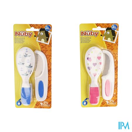 Nuby Kam & Borstel Set - 3m+
