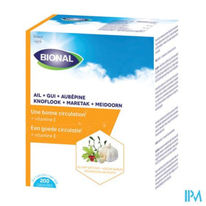 Bional ail+chardon+miel+vit E Caps 200