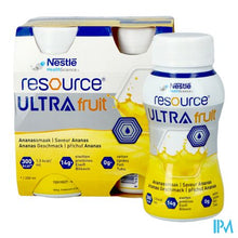 Load image into Gallery viewer, Resource Ultra Fruit Ananassmaak 4x200ml

