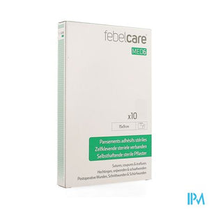 Febelcare Med6 Zelfkl.steriele Verband.15x9cm 10st