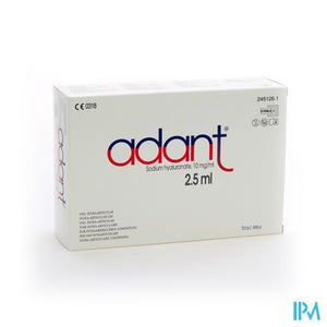 Adant Opl 1% Inj Intra Articul. 5x2,5ml/3ml Spuit