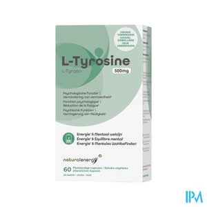 Natural Energy - l-tyrosine 500mg Caps60