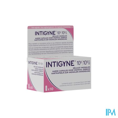 Intigyne 10e8 Kve/10e8 Kve Harde Caps Vaginaal 10