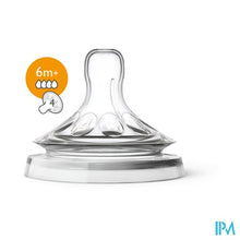 Load image into Gallery viewer, Philips Avent Natural 2.0 Zuigspeen 4 Gaatjes SCF044/27
