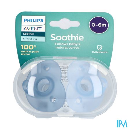 Philips Avent Fopspeen +0m Soothie Boy 2