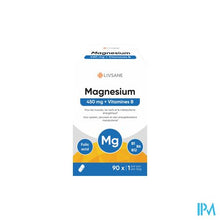 Load image into Gallery viewer, Livsane Magnesium 450mg + Vitamines B Tabl 90
