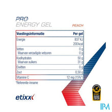 Load image into Gallery viewer, Etixx Double Carb Energy Gel Proline Peach 12x60ml
