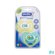 Dodie Fopspeen Anatomisch +18m Groen Duo 2 A92
