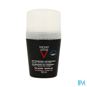 Vichy Homme Deo Gev Huid 48u Roller 50ml