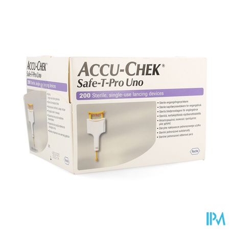 Accu Chek Safe T Pro Plus Uno Steriel Wegwerp 200