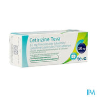 Cetirizine Teva 10mg Filmomh Tabl 20