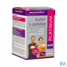 Afbeelding in Gallery-weergave laden, Mannavital Acetyl l-carnitine Platinum V-caps 60
