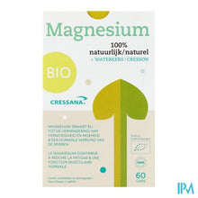 Afbeelding in Gallery-weergave laden, Cressana Bio Magnesium + Waterkers Caps 60
