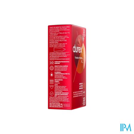 Durex Thin Feel Xl Condoms 10