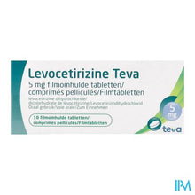 Load image into Gallery viewer, Levocetirizine Teva 5mg Comp 10
