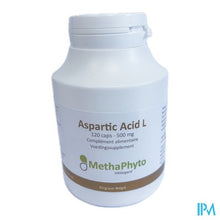 Load image into Gallery viewer, Aspartic Acid l 500mg Hdg Caps 120
