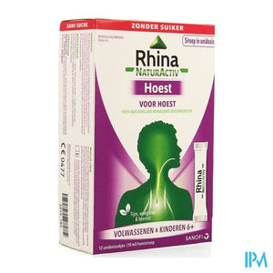 Rhina Natur Activ Hoest Zak 12x10ml