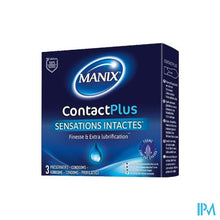 Load image into Gallery viewer, Manix Contact Plus Condoms 3
