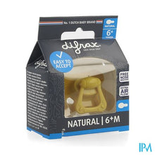 Afbeelding in Gallery-weergave laden, Difrax Fopspeen Natural 6m+ Uni/pure Geel/honey

