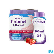 Load image into Gallery viewer, Fortimel 1.5kcal Aardbei 4x200ml
