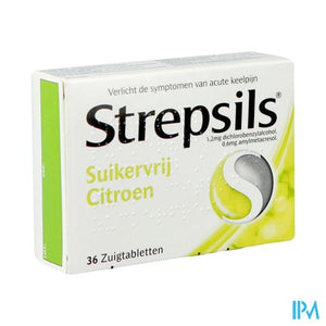 Strepsils Suikervrij Citroen Past 36