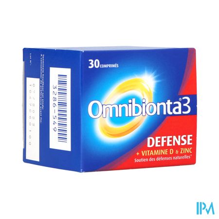 Omnibionta3 Defense Multivitamines Immuniteit (30 tabletten)