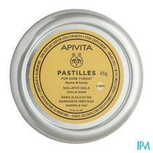 Afbeelding in Gallery-weergave laden, Apivita Pastilles Keelpijn Tijm-honing 45g
