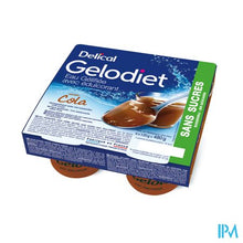 Afbeelding in Gallery-weergave laden, Gelodiet Gelwater Zoetstof Cola Pot 4x120g
