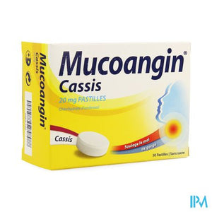 Mucoangin Zwarte Bes Zuigtabletten 30x20mg