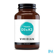 Viridian Vitamin D3&k2 V-caps 90