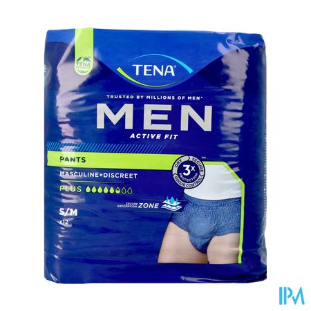 Tena Men Active Fit Pants Plus Blauw S/m 12 772512