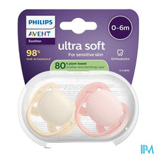 Afbeelding in Gallery-weergave laden, Philips Avent Fopspeen +0m Soft Roze/beige 2
