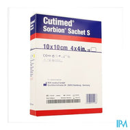 Cutimed Sorbion Zakje S 10x10cm 10