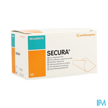 Secura No-sting Barrier Wipes 1ml 50 66800712