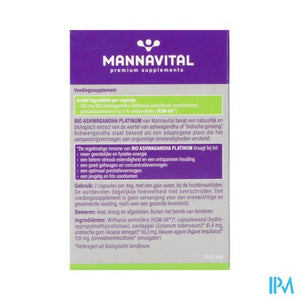 Mannavital Ashwagandha V-caps 60